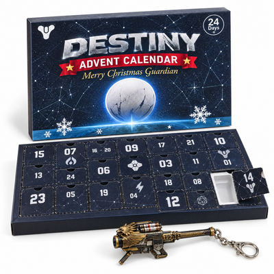 Guardian Countdown Destiny Advent Calendar with Gjallarhorn keychain